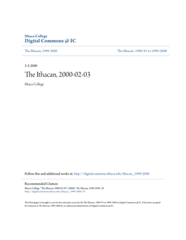 The Ithacan, 2000-02-03