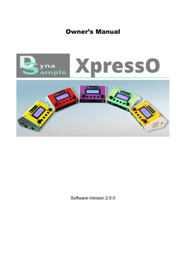 Xpresso-Manual 2.0 Rev0.Pdf