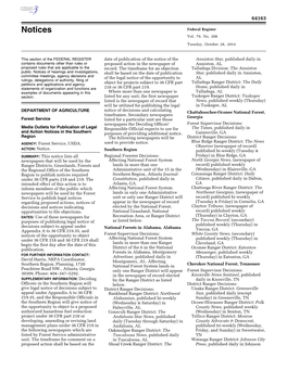 Notices Federal Register Vol