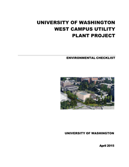University of Washington West Campus Utility Plant Project