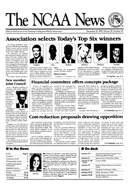 The NCAA News December 23.1992