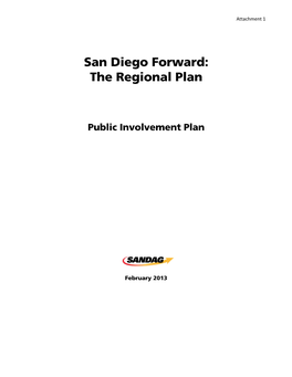 San Diego Forward: the Regional Plan