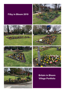 Filby in Bloom 2019 Britain in Bloom Village Portfolio