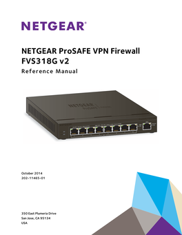 NETGEAR Prosafe VPN Firewall FVS318G V2 Reference Manual
