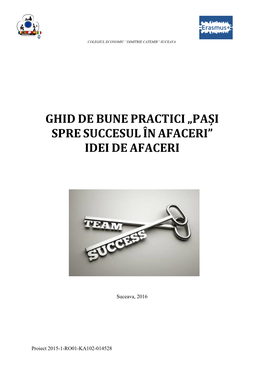 Ghid De Bune Practici „Pași Spre Succesul În Afaceri” Idei De Afaceri