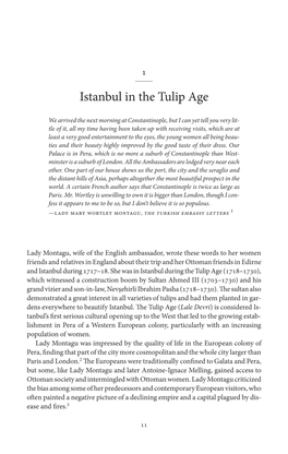 Istanbul in the Tulip Age
