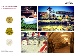 Purcari Wineries Plc Corporate Presentation