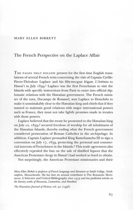 The French Perspective on the Laplace Affair