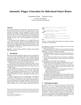 Automatic Trigger Generation for Rule-Based Smart Homes