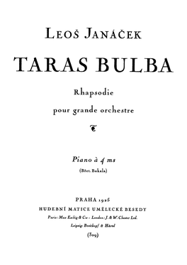 Taras Bulba 4 Hands.Pdf