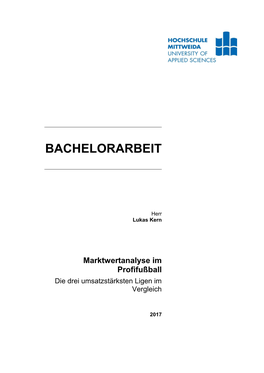 Bachelorarbeit