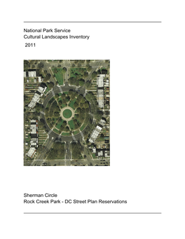 National Park Service Cultural Landscapes Inventory Sherman