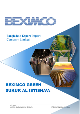 Secured, Convertible/ Redeemable Beximco Green-Sukuk Al Istisna'a