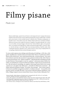 Filmy Pisane Pavle Levi