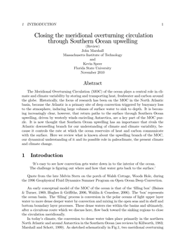 Closing the Meridional Overturning Circulation Through Southern Ocean