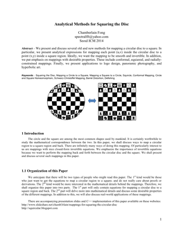 Mappings for Squaring the Circular Disc