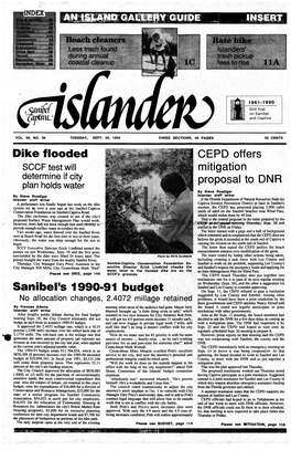 Dike Flooded Sanibel's 1990-91 Budget