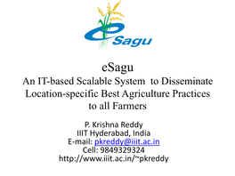 Esagu-IT-Based-Personalized-Agro