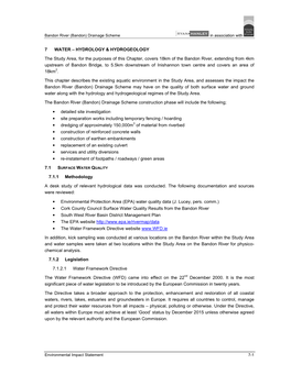 7 WATER – HYDROLOGY & HYDROGEOLOGY the Study Area