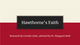 Hawthorne's Faith