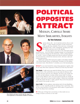 Political Opposites Attract: Matalin, Carville Share Many Similarities, Insights