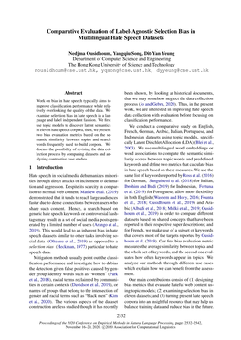 Comparative Evaluation of Label-Agnostic Selection Bias in Multilingual Hate Speech Datasets