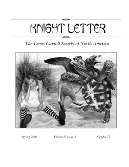 KNIGHT LETTER De the Lewis Carroll Society of North America