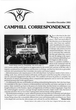 Camphill Correspondence November/December 2002