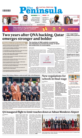 Two Years After QNA Hacking, Qatar Emerges Stronger and Bolder