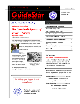 Guidestar December, 2013