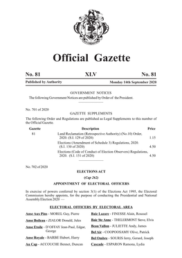 Gazette No 81