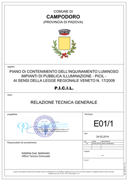 Relazione Tecnica Generale