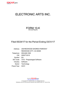 Electronic Arts Inc