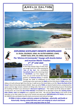 Exploring Scotland's Remote Archipelagos