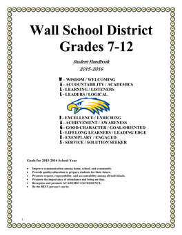 Wall School District Grades 7-12