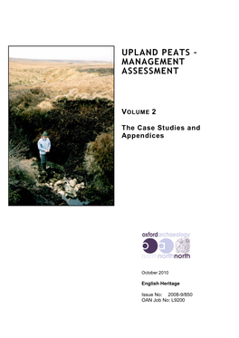 Upland Peats – Management Assessment