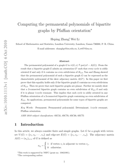 Computing the Permanental Polynomials of Bipartite Graphs by Pfaffian Orientation