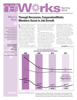 Through Recession, Cooperationworks Members Assist