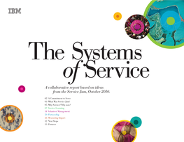 A Collaborative Report Based on Ideas from the Service Jam, October 2010