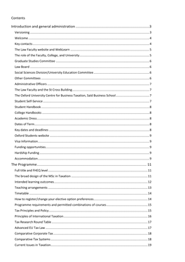 Msc in Taxation Handbook 2016-17