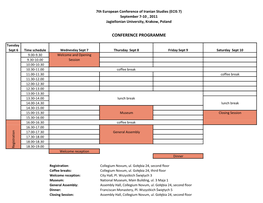 Conference Programme (Pdf)