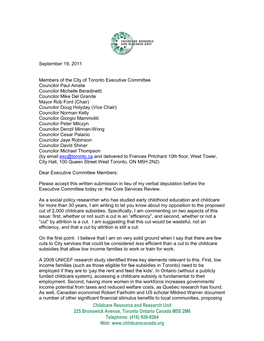 Letter to Toronto Exec Committee.Pdf