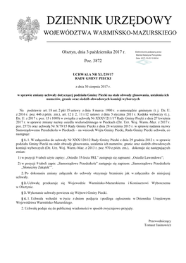 Uchwała Nr XL/239/17 Z Dnia 30 Sierpnia 2017 R