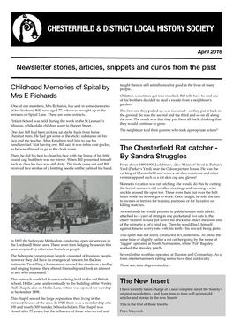 Childhood Memories of Spital by Mrs E Richards Newsletter Stories, Articles, Snippets and Curios from the Past the New Insert Th