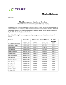 Media Release