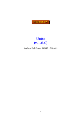 Units (V.1.6.0)