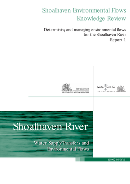 Shoalhaven River Report 1