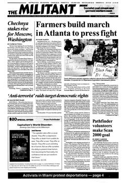Farmers Build March in Atlanta to Press Fight