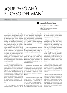 El Caso Del Maní