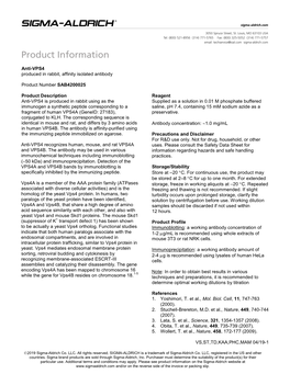 Data Sheet for and VPS4B